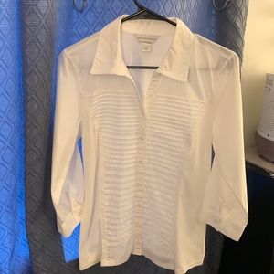 Christopher & Banks- Women Blouse 
3/4 length of button up